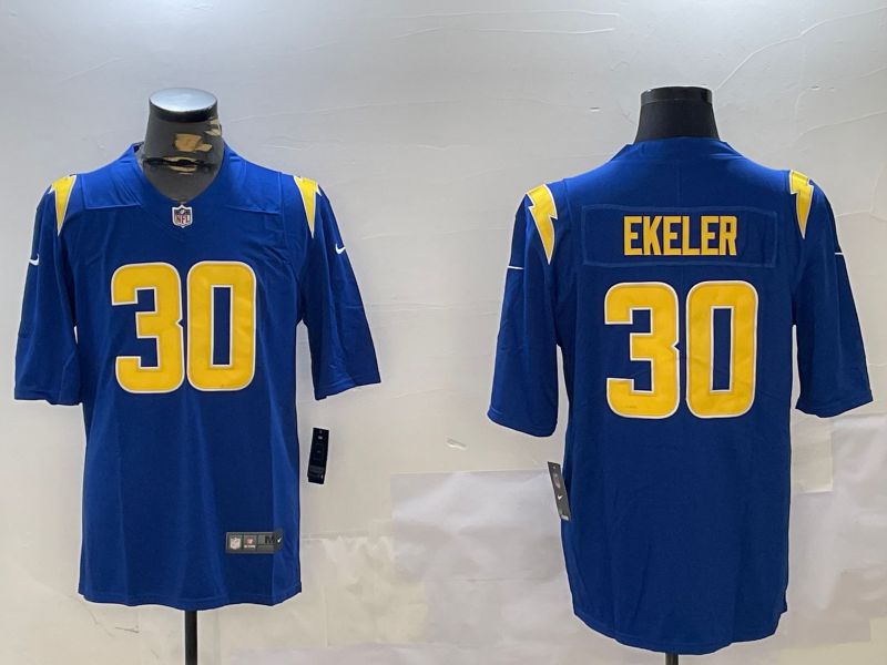 Men Los Angeles Chargers #30 Ekeler Blue Second generation 2024 Nike Limited NFL Jersey style 1->los angeles chargers->NFL Jersey